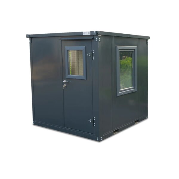 Container bureau anthracite 2 x 2 mètres