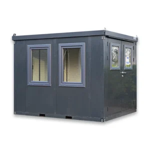 Container bureau anthracite 3x2m avec double porte
