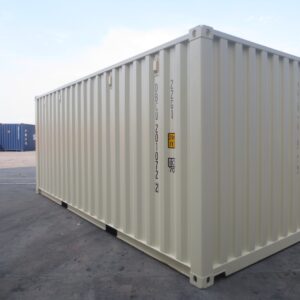 Container 20 Pieds Blanc crème 1er voyage (Neuf)